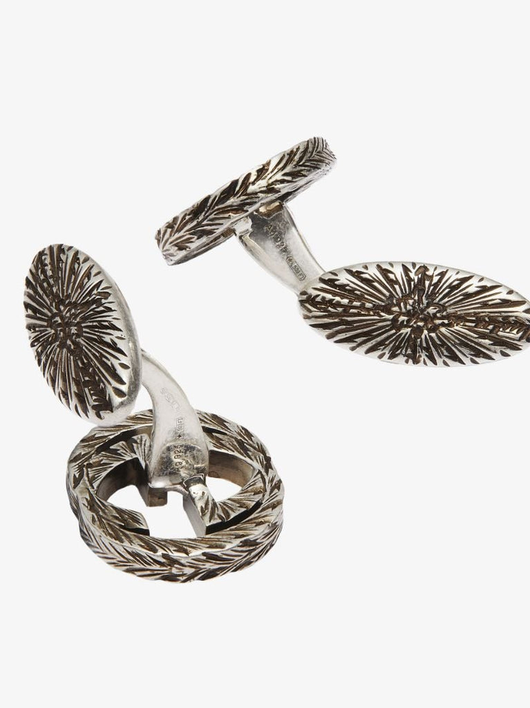 Sterling Silver Double G Cufflinks