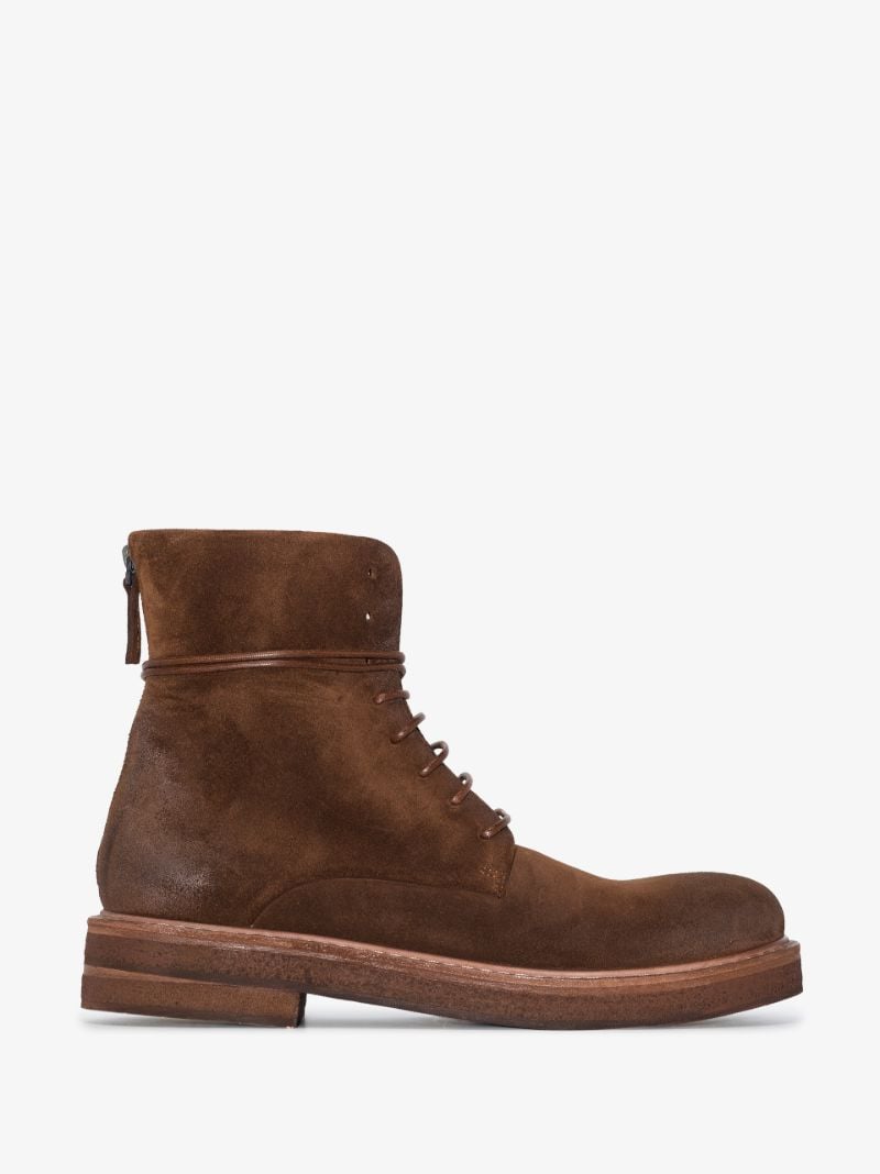 Brown Parrucca Leather Ankle Boots