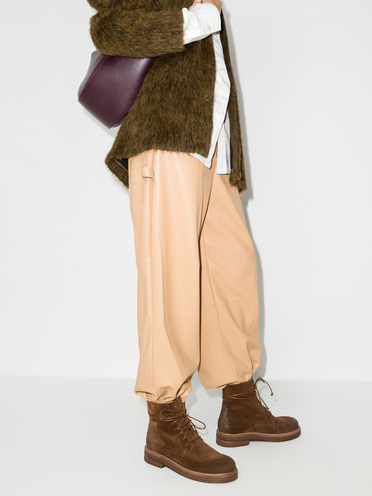 Brown Parrucca Leather Ankle Boots