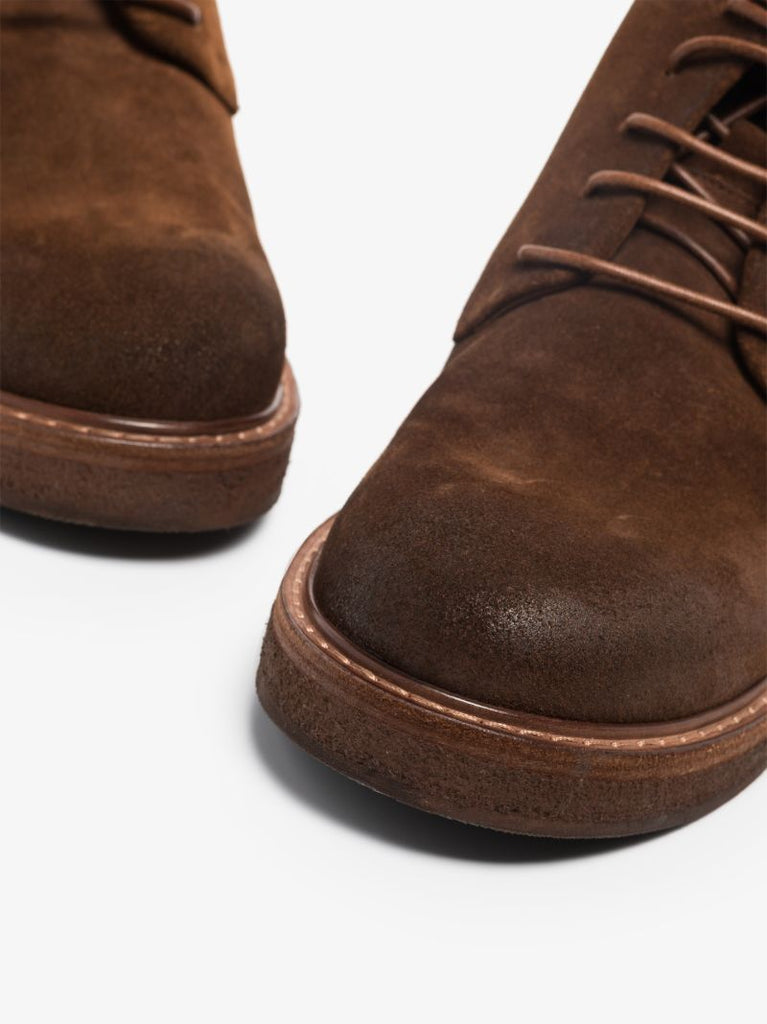 Brown Parrucca Leather Ankle Boots