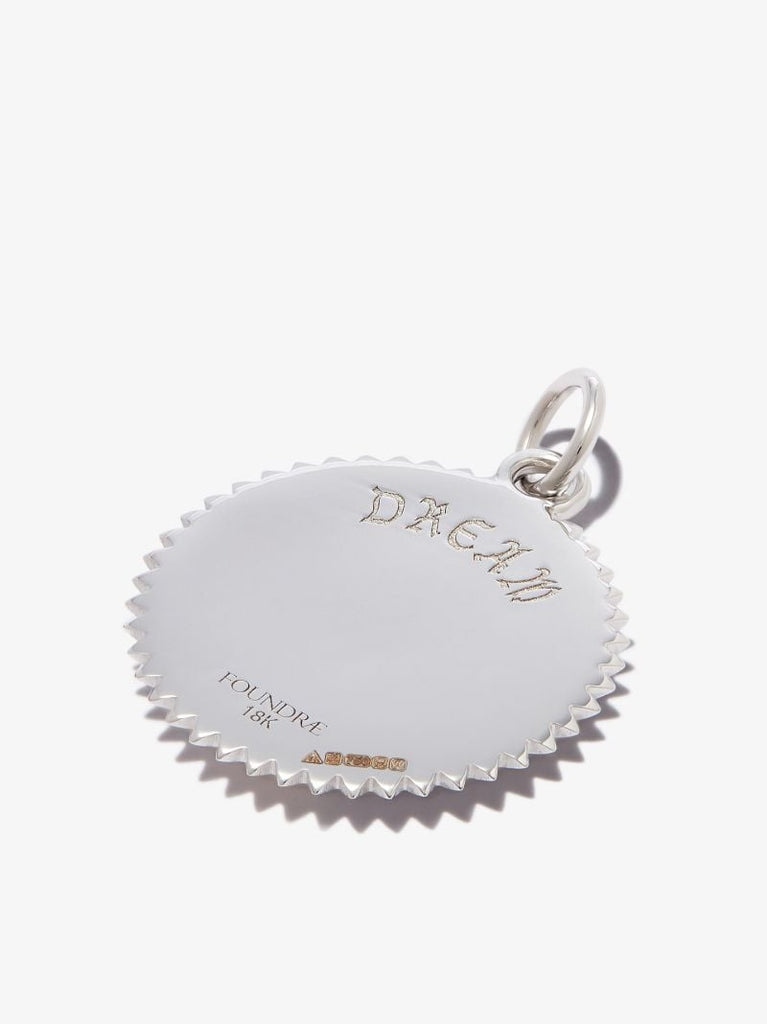18k White Gold Dream Medium Diamond Medallion Charm