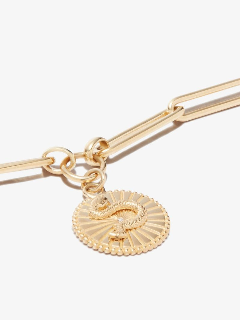 18k Yellow Gold Wholeness Extended Clip Chain Diamond Bracelet
