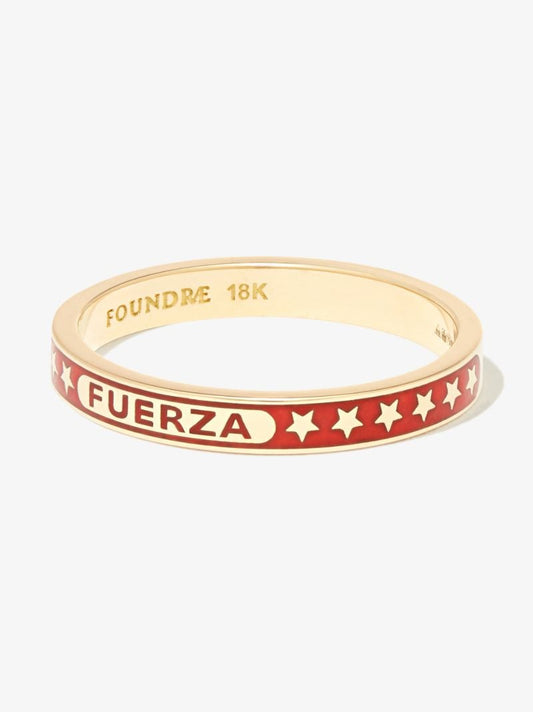 18k Yellow Gold Strength Ring