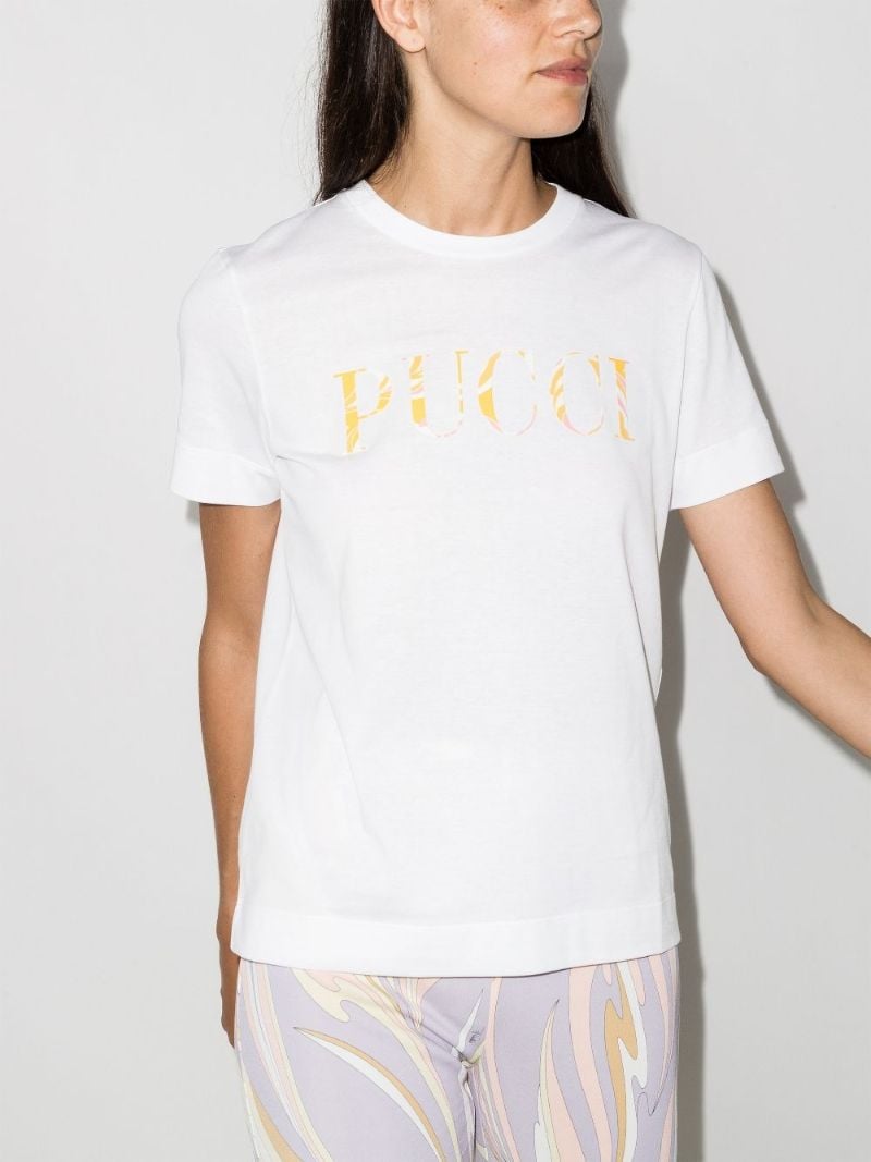 Abstract Logo-print T-shirt