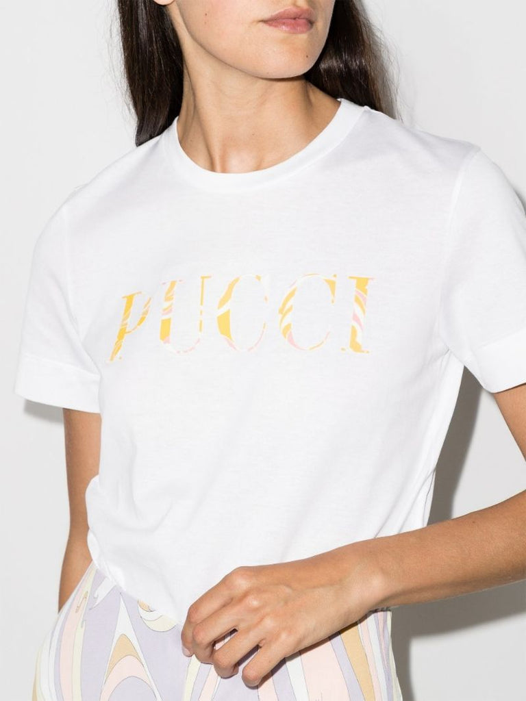 Abstract Logo-print T-shirt