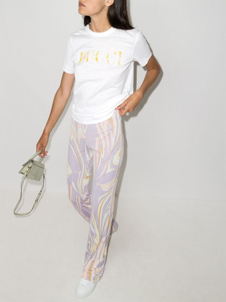 Abstract Logo-print T-shirt
