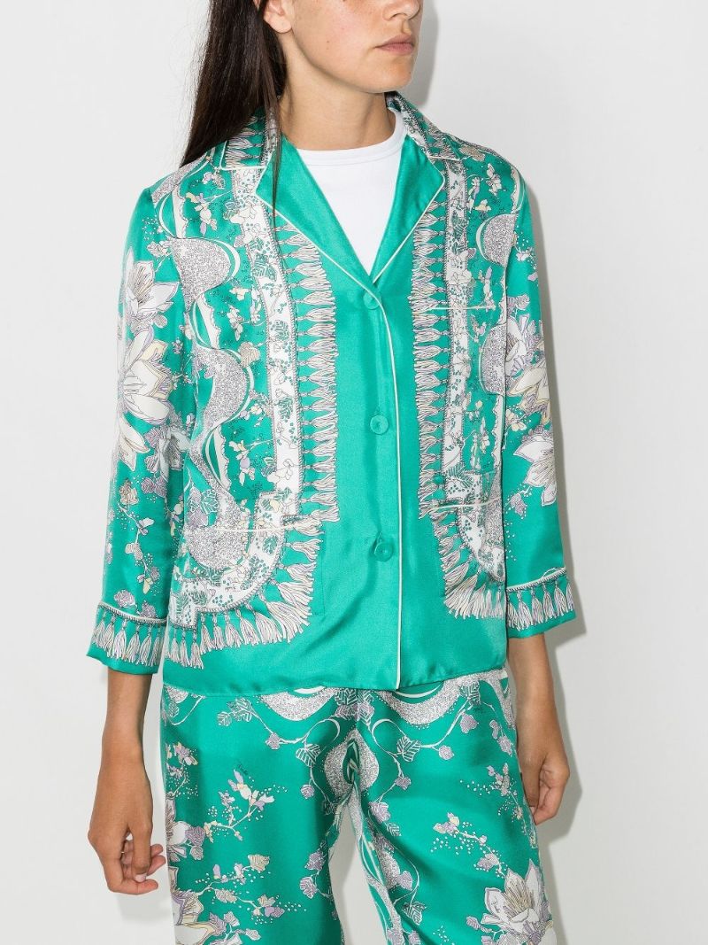 Rugiada Print Silk Shirt