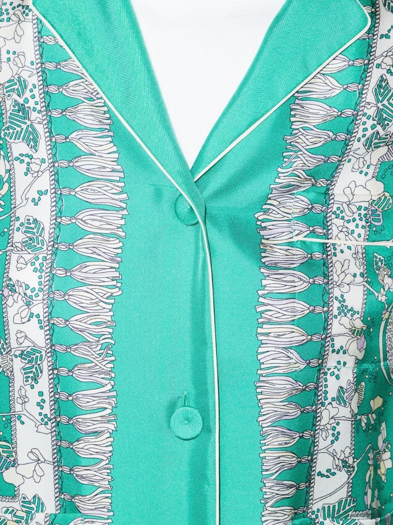 Rugiada Print Silk Shirt
