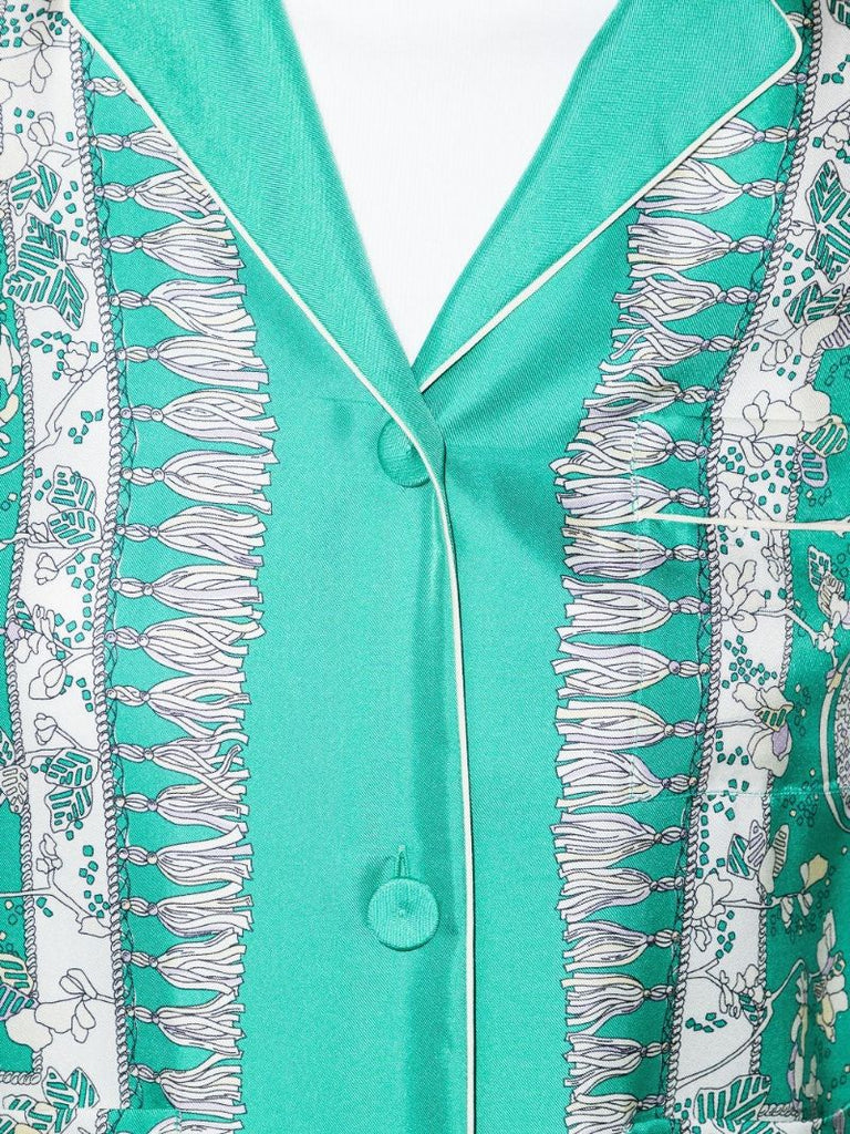 Rugiada Print Silk Shirt