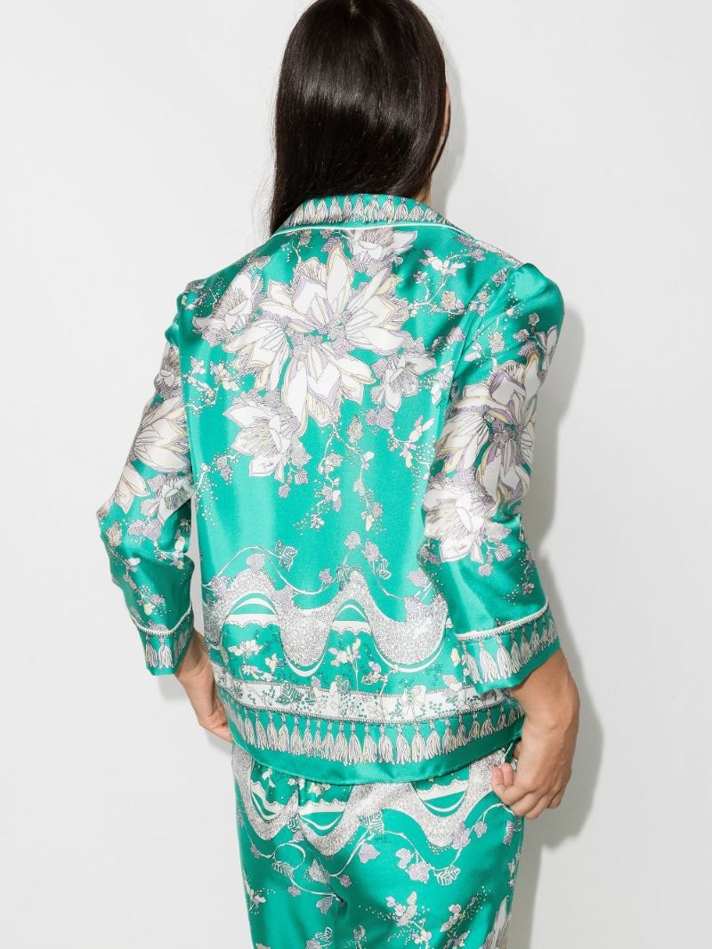 Rugiada Print Silk Shirt