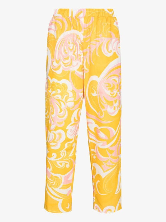 Albizia Print Organic Cotton Trousers