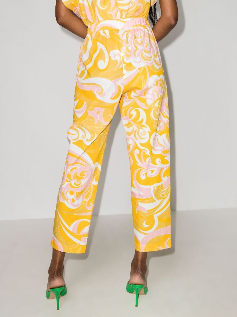 Albizia Print Organic Cotton Trousers