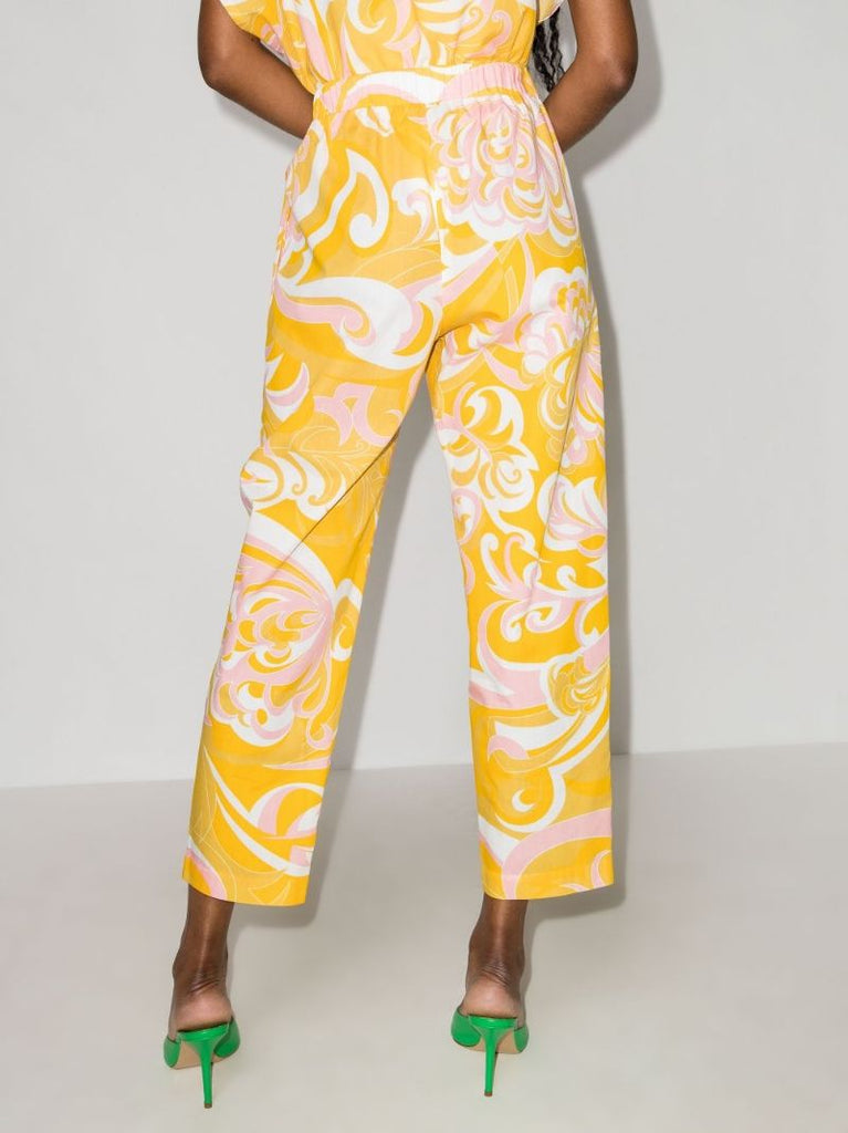 Albizia Print Organic Cotton Trousers