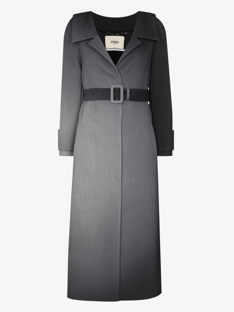 Gradient-effect Single-breasted Coat