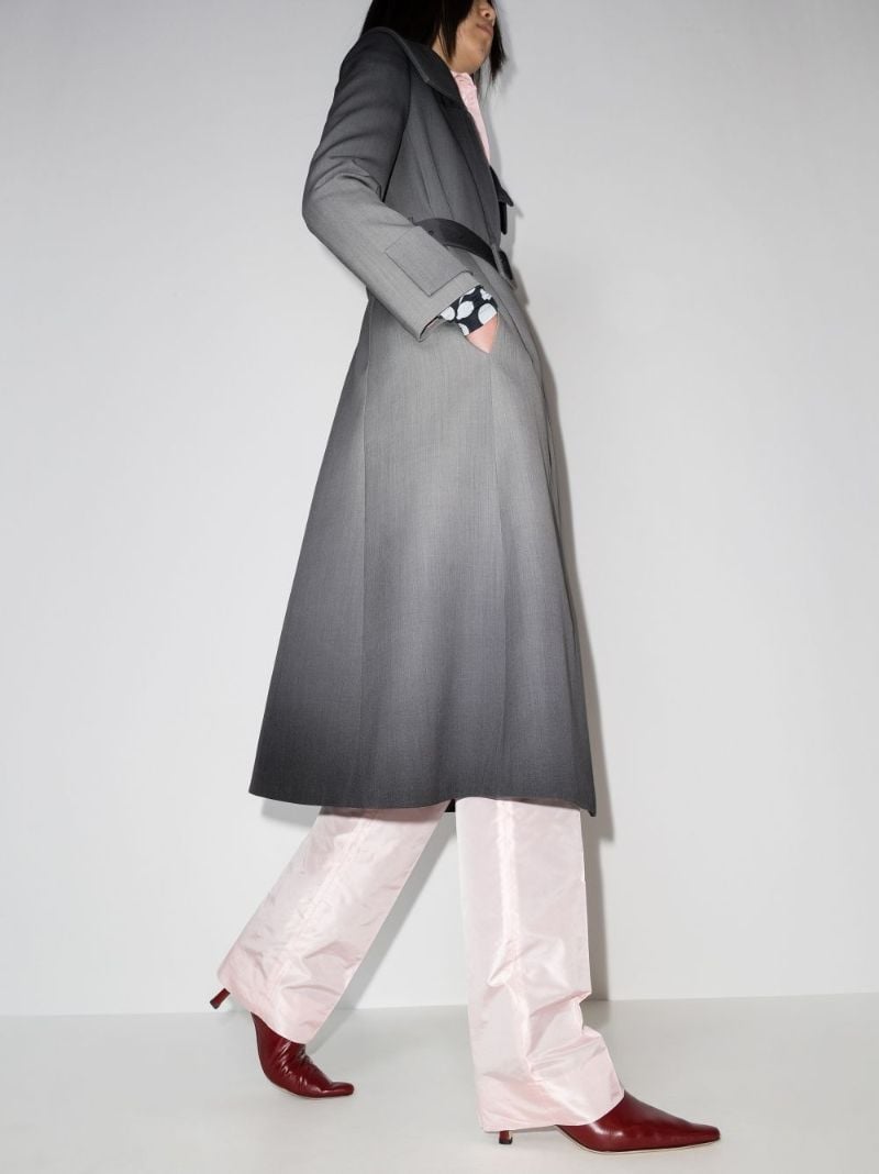 Gradient-effect Single-breasted Coat