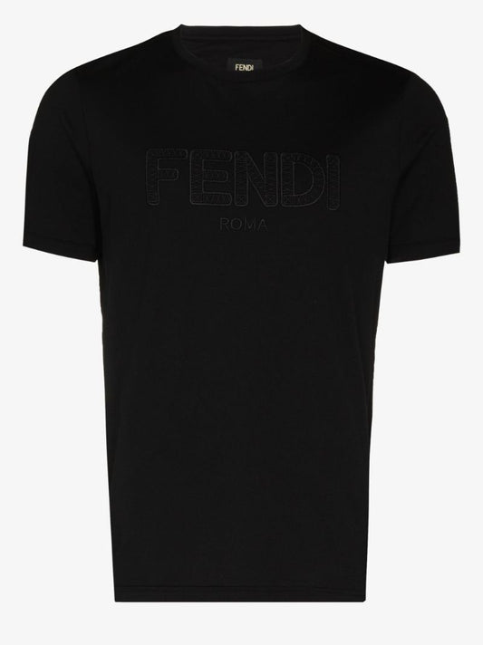 Embroidered Logo Cotton T-shirt