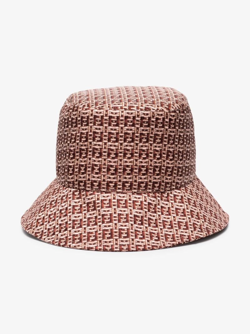 Pink Monogram Silk Bucket Hat