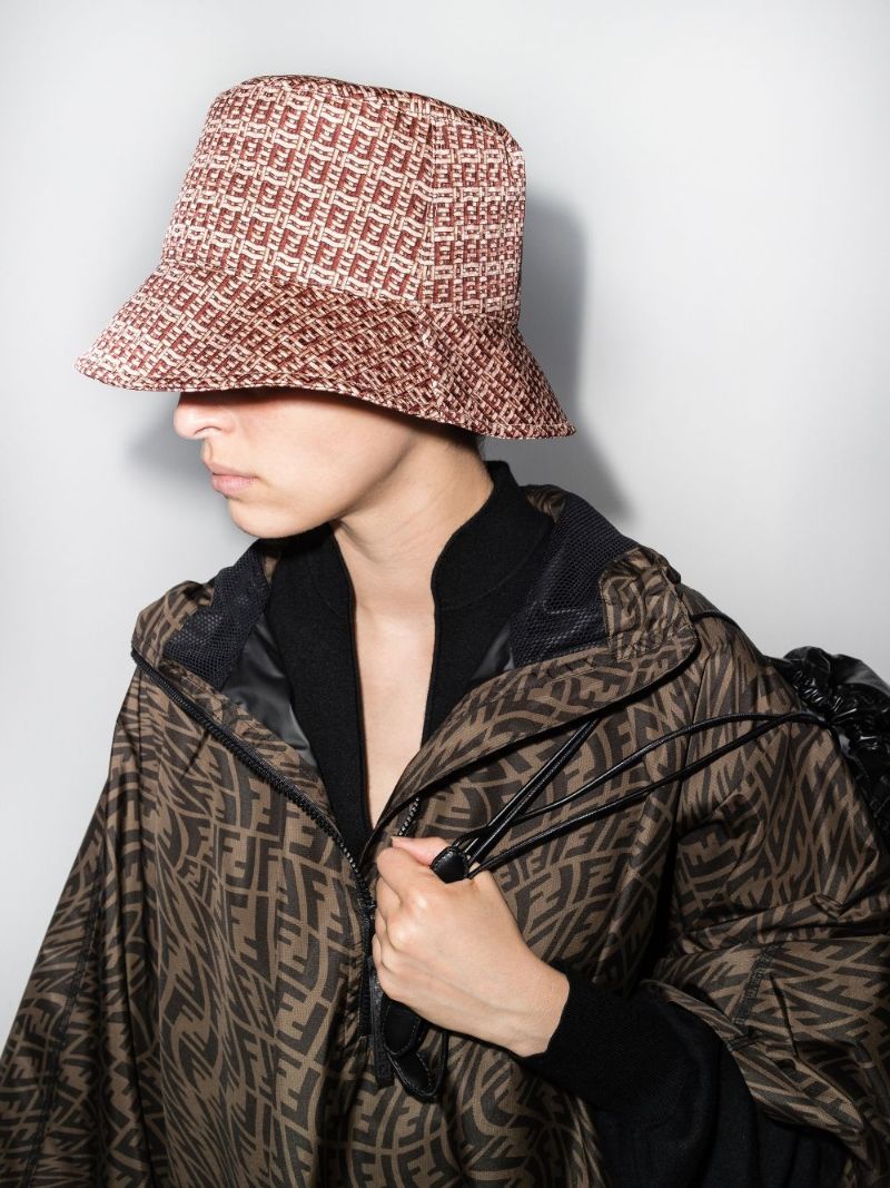 Pink Monogram Silk Bucket Hat