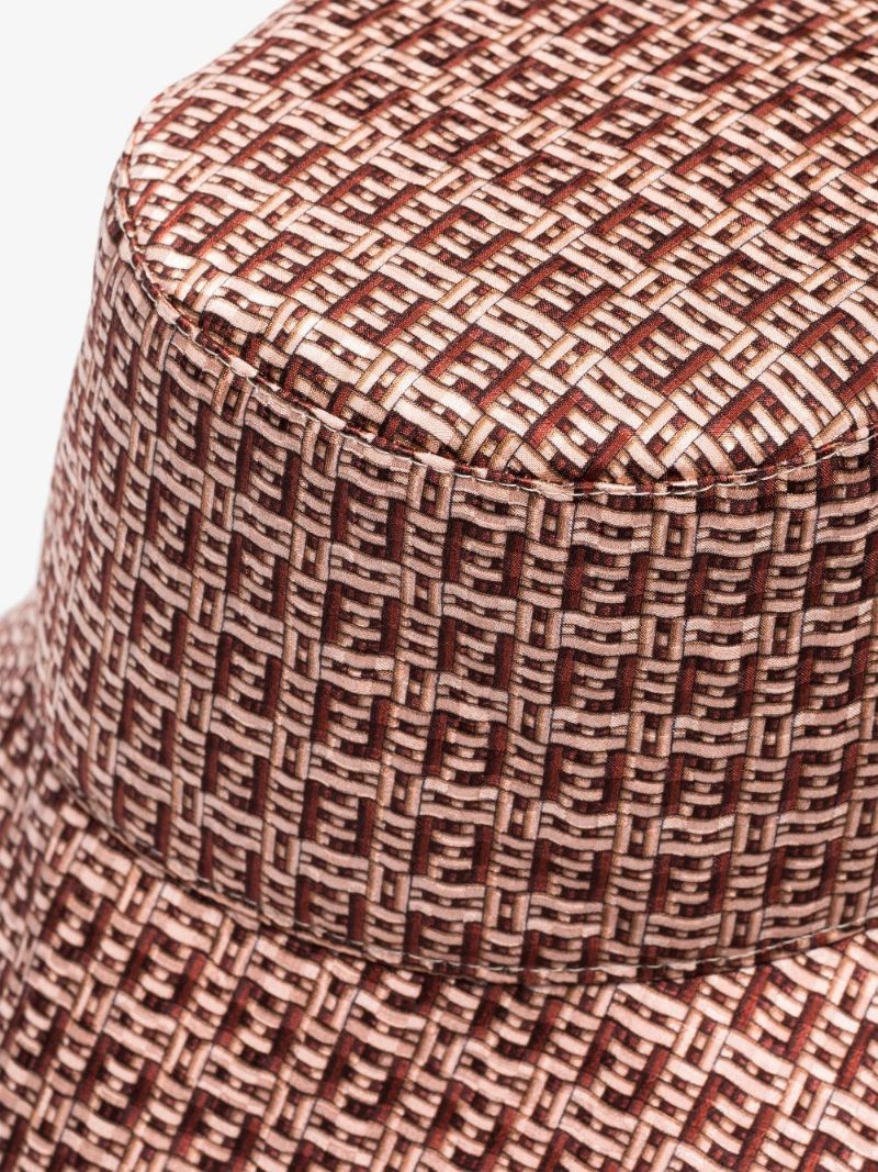 Pink Monogram Silk Bucket Hat