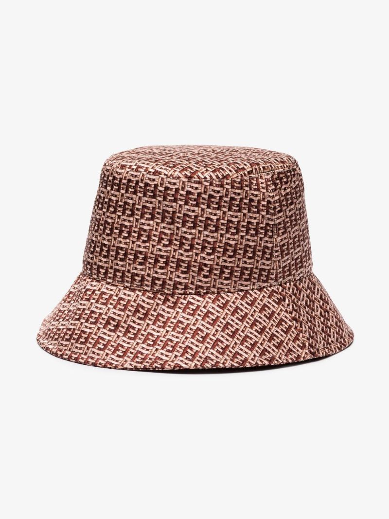 Pink Monogram Silk Bucket Hat