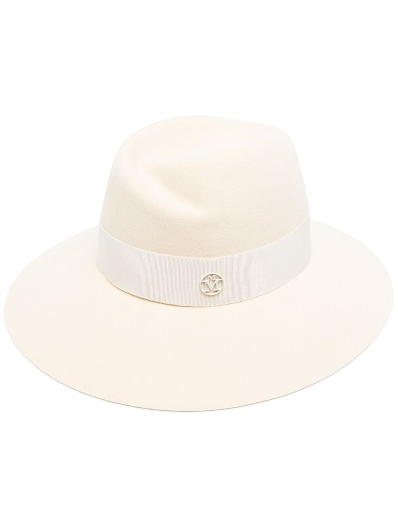 White Virginie Fedora Hat