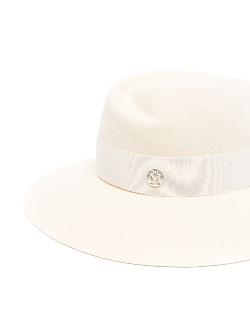 White Virginie Fedora Hat