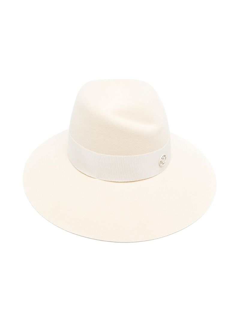 White Virginie Fedora Hat
