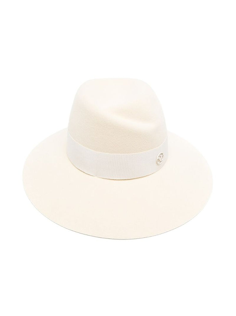 White Virginie Fedora Hat