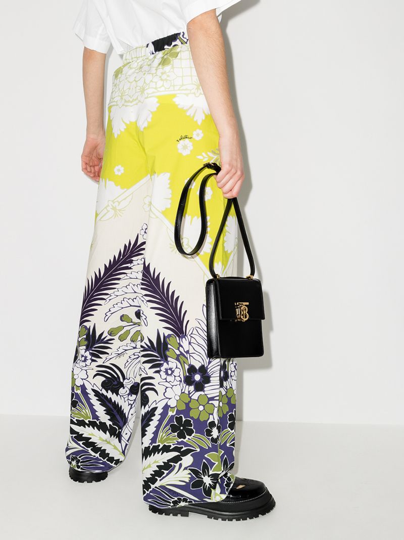 Wide Leg Print Trousers