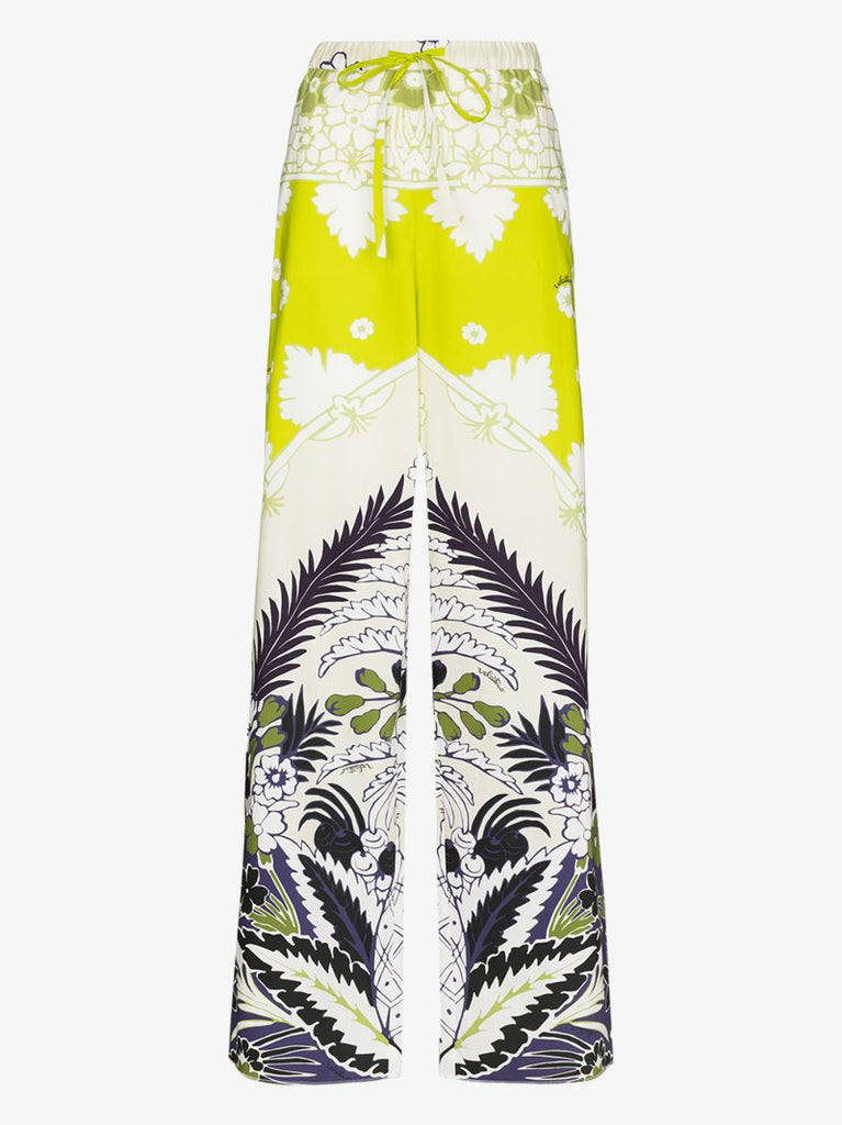 Wide Leg Print Trousers