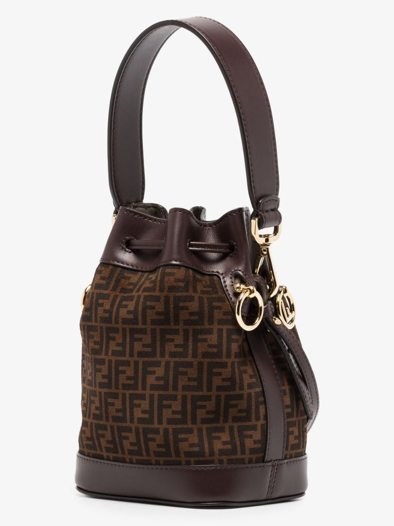 Brown Mon Tresor Mini Bucket Bag