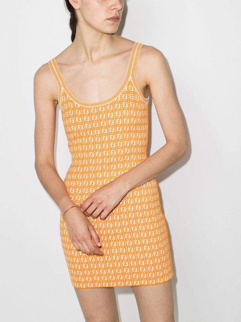 Ff Logo Print Mini Dress