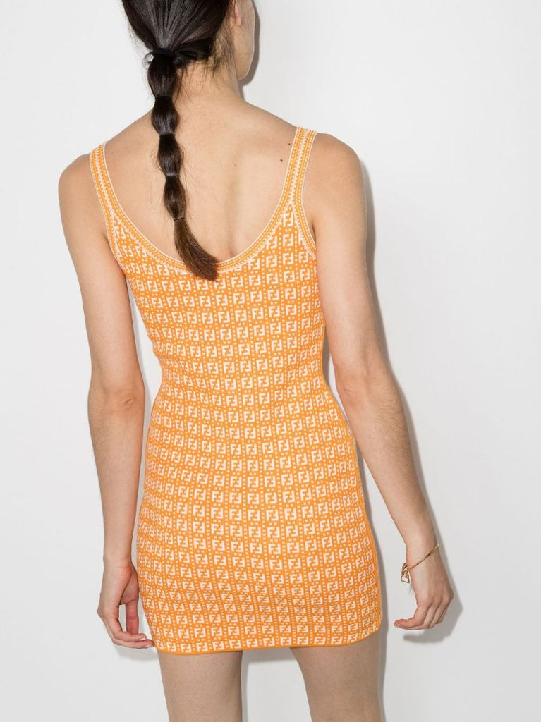 Ff Logo Print Mini Dress