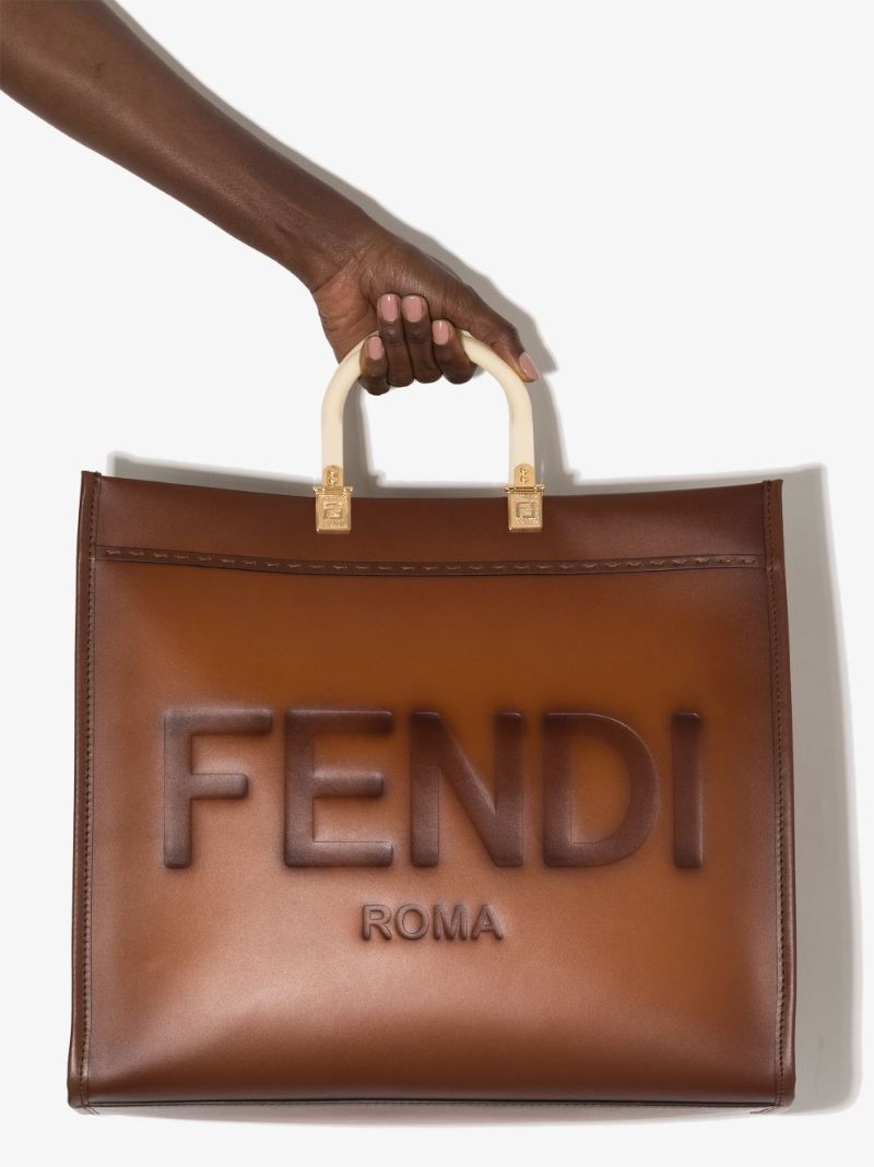 Brown Sunshine Large Leather Tote Bag