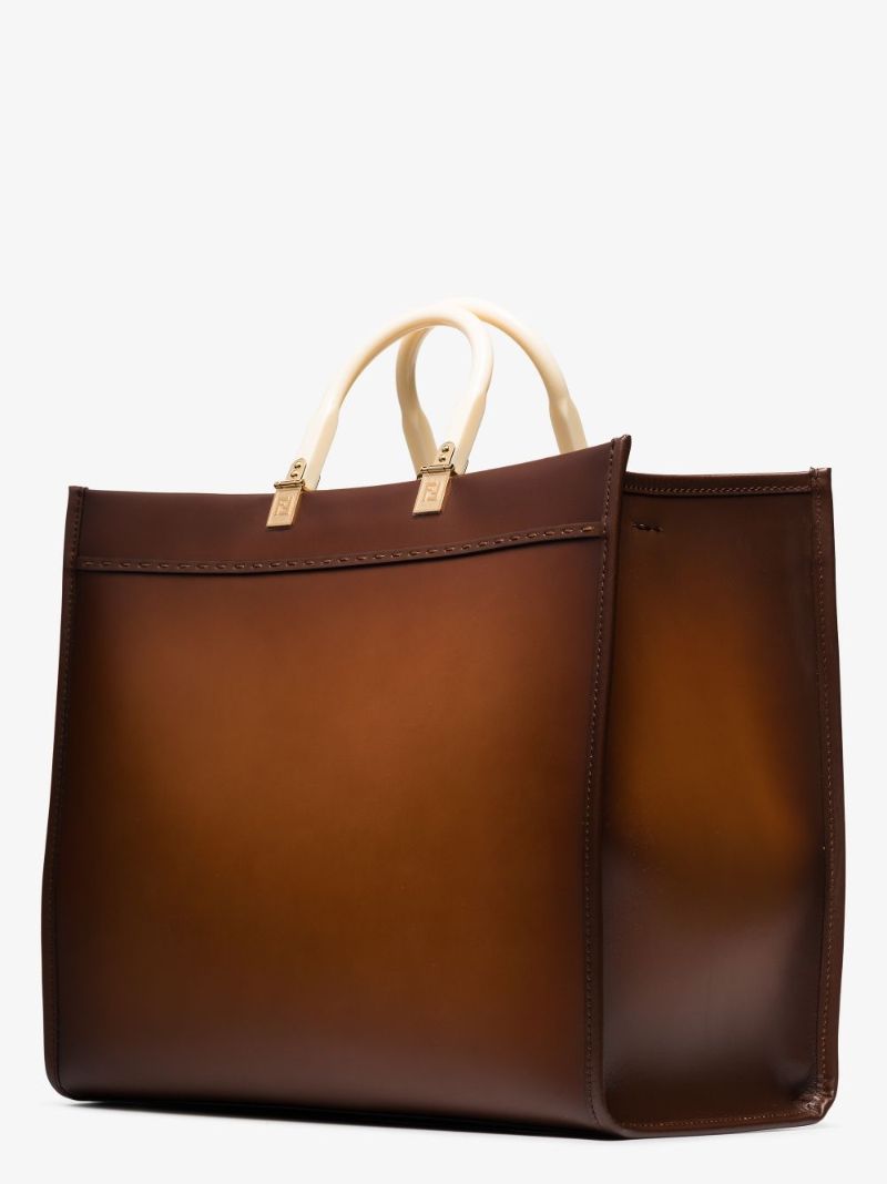 Brown Sunshine Large Leather Tote Bag