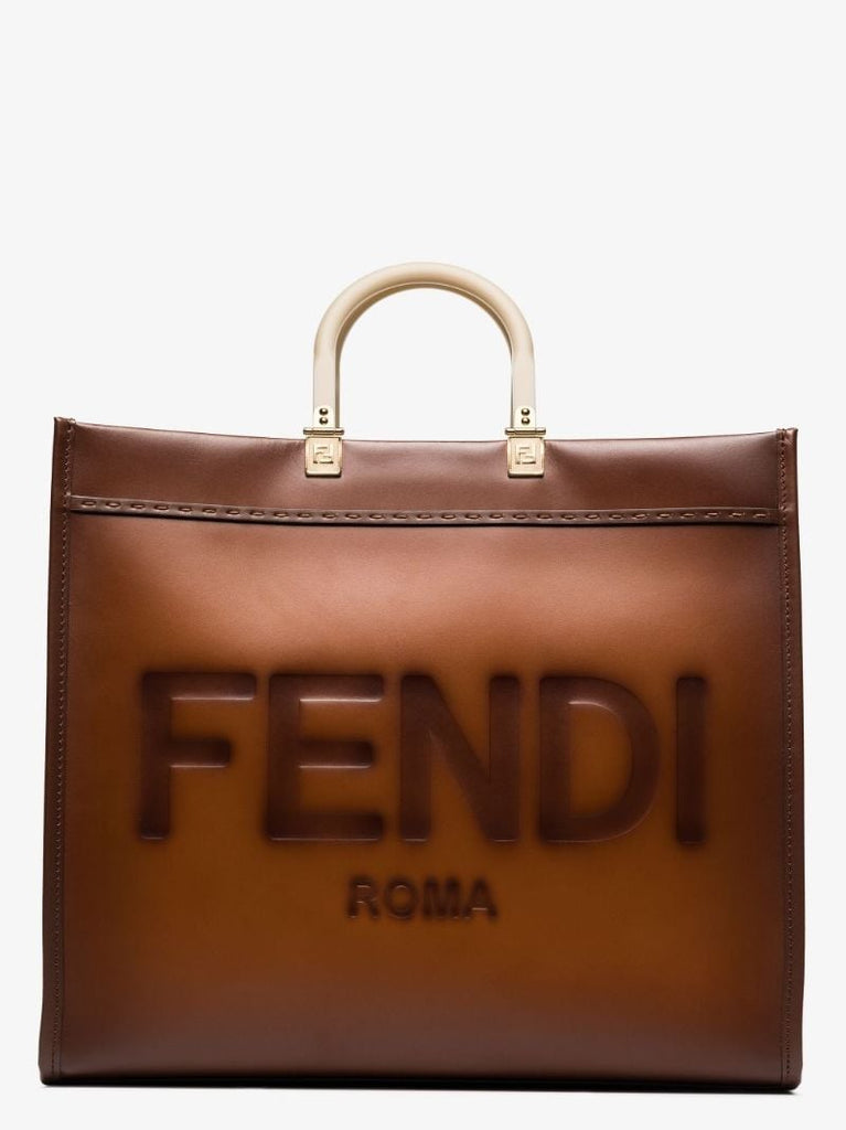 Brown Sunshine Large Leather Tote Bag