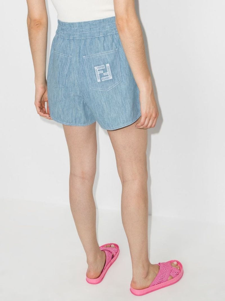 Embroidered Logo Shorts