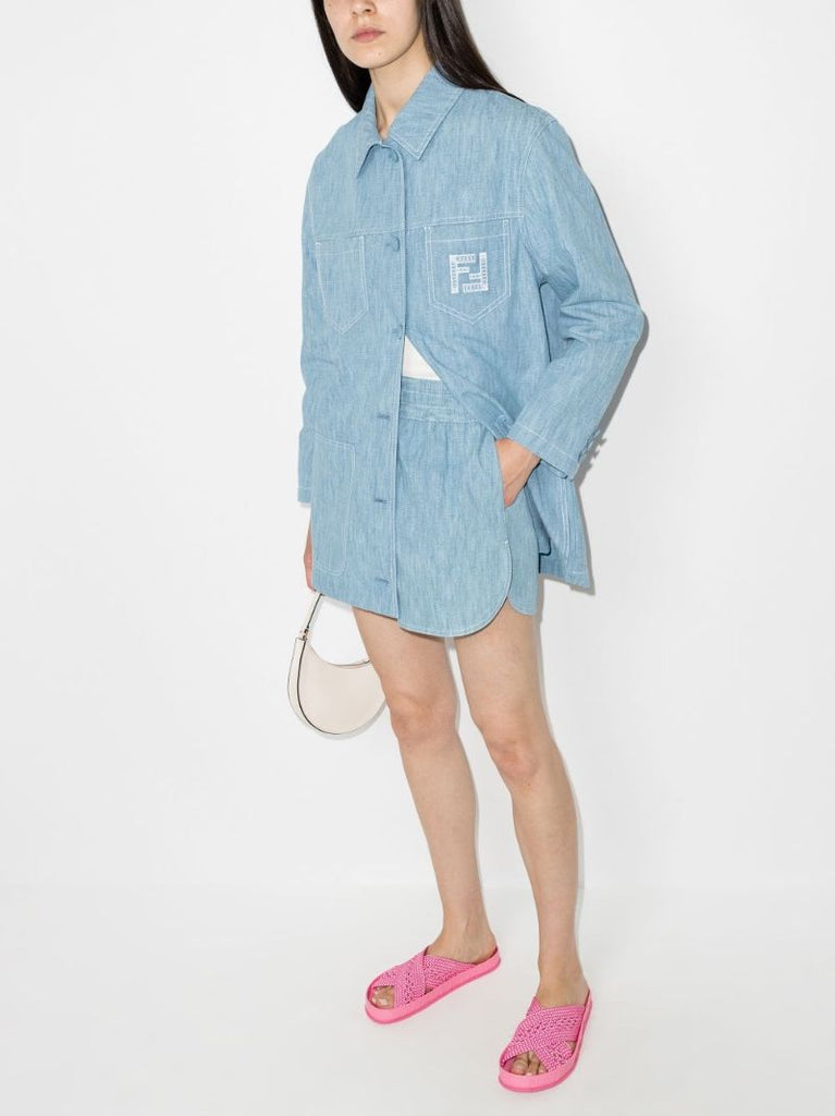 Embroidered Logo Shorts
