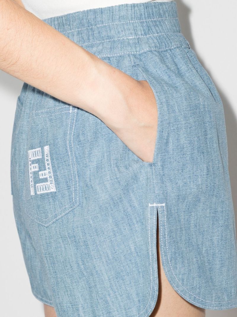 Embroidered Logo Shorts
