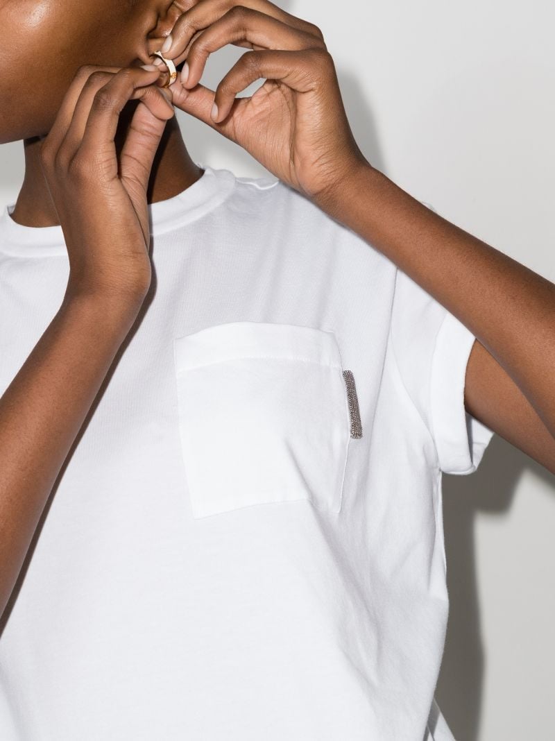 Monili Stripe Cotton T-shirt
