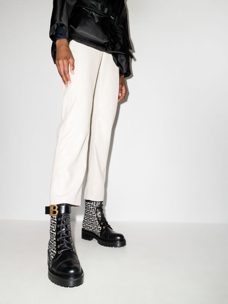 Black Ranger Romy Monogram Ankle Boots