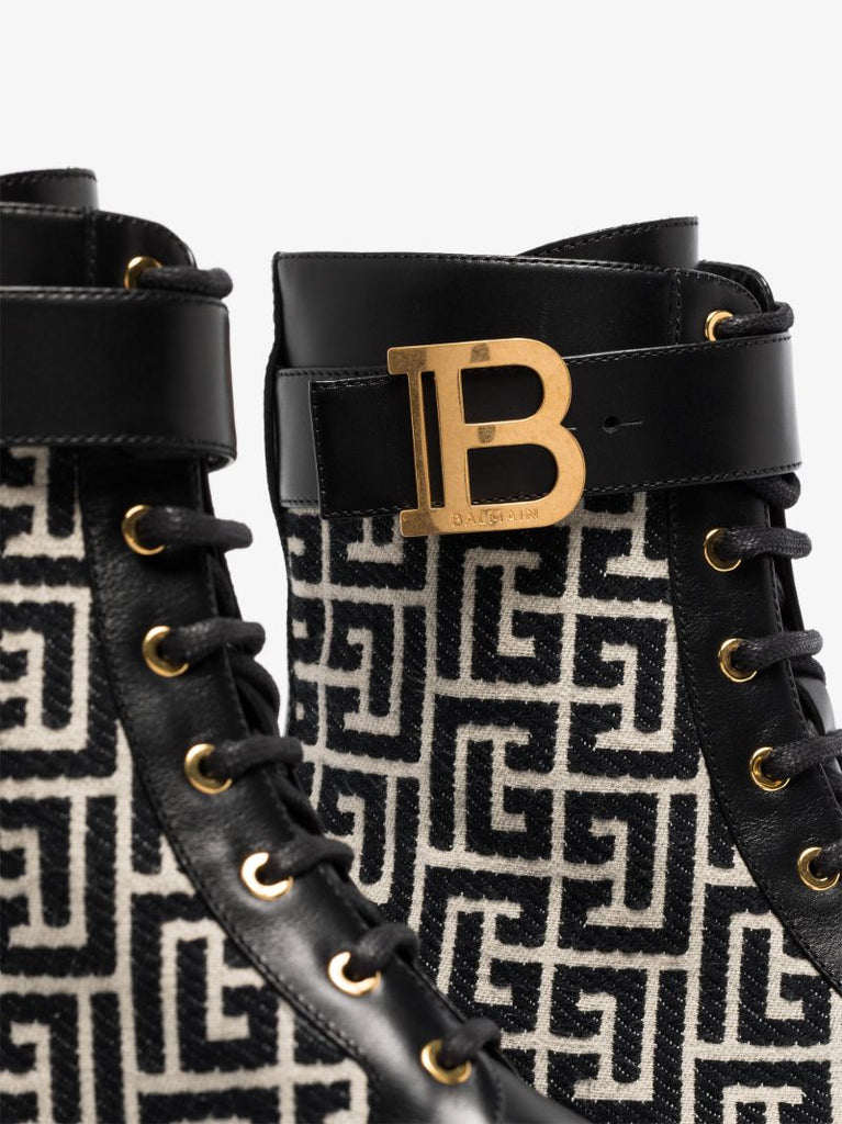 Black Ranger Romy Monogram Ankle Boots