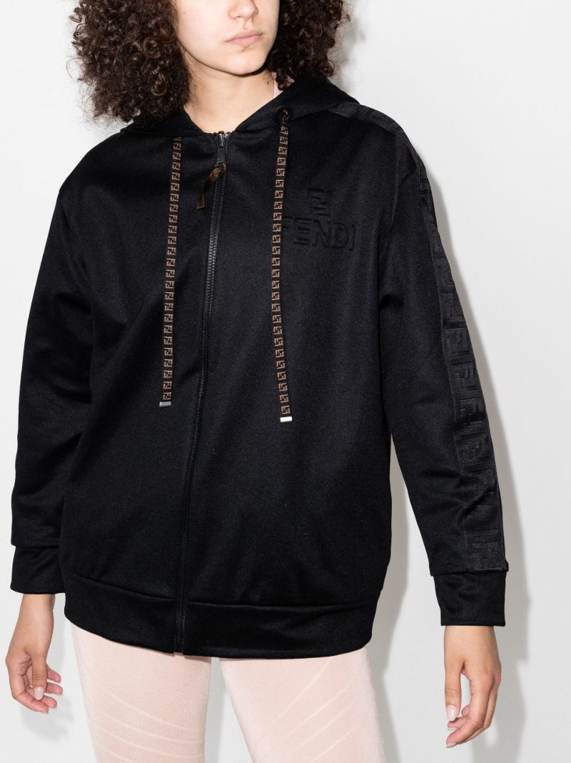 Ff-motif Reversible Zip Hoodie
