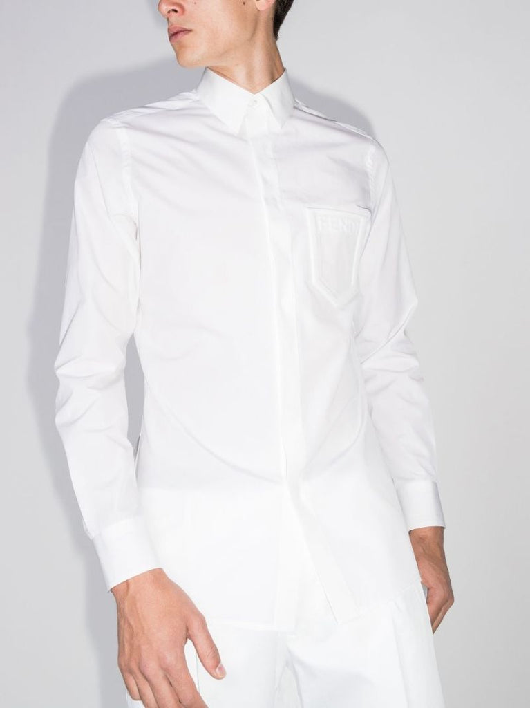 Logo Pocket Cotton Shirt