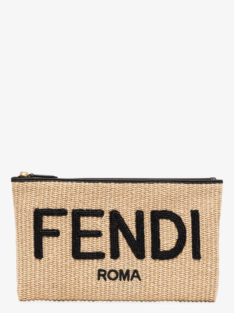 Medium Logo-embroidered Flat Clutch