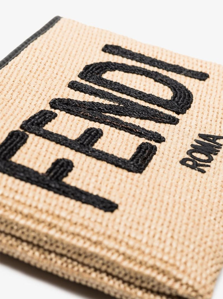 Medium Logo-embroidered Flat Clutch