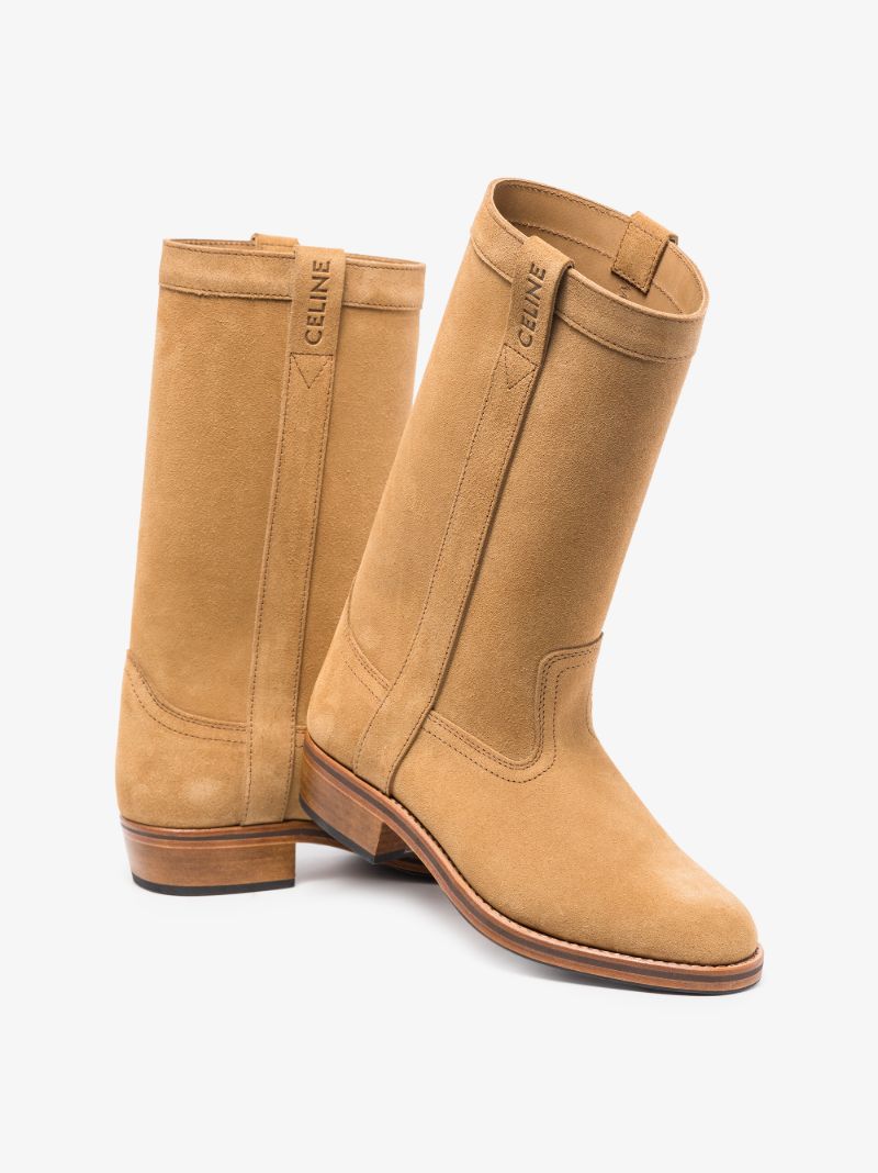 Neutral Gardiane Calf-length Suede Boots