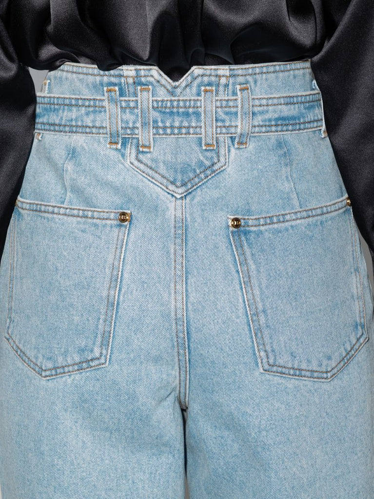Logo Belt Boyfriend Jeans