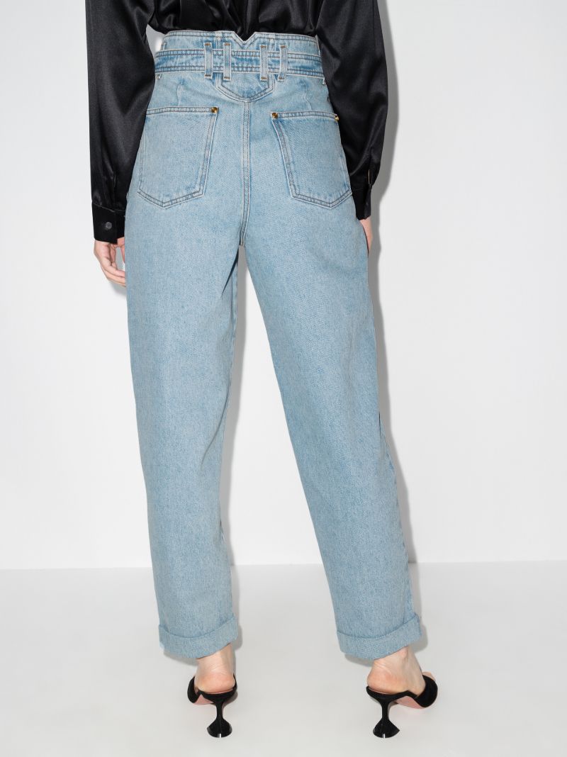 Logo Belt Boyfriend Jeans
