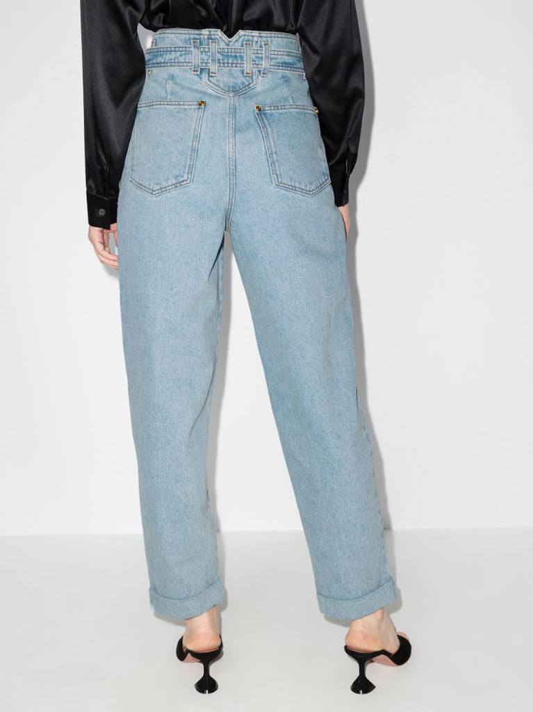 Logo Belt Boyfriend Jeans